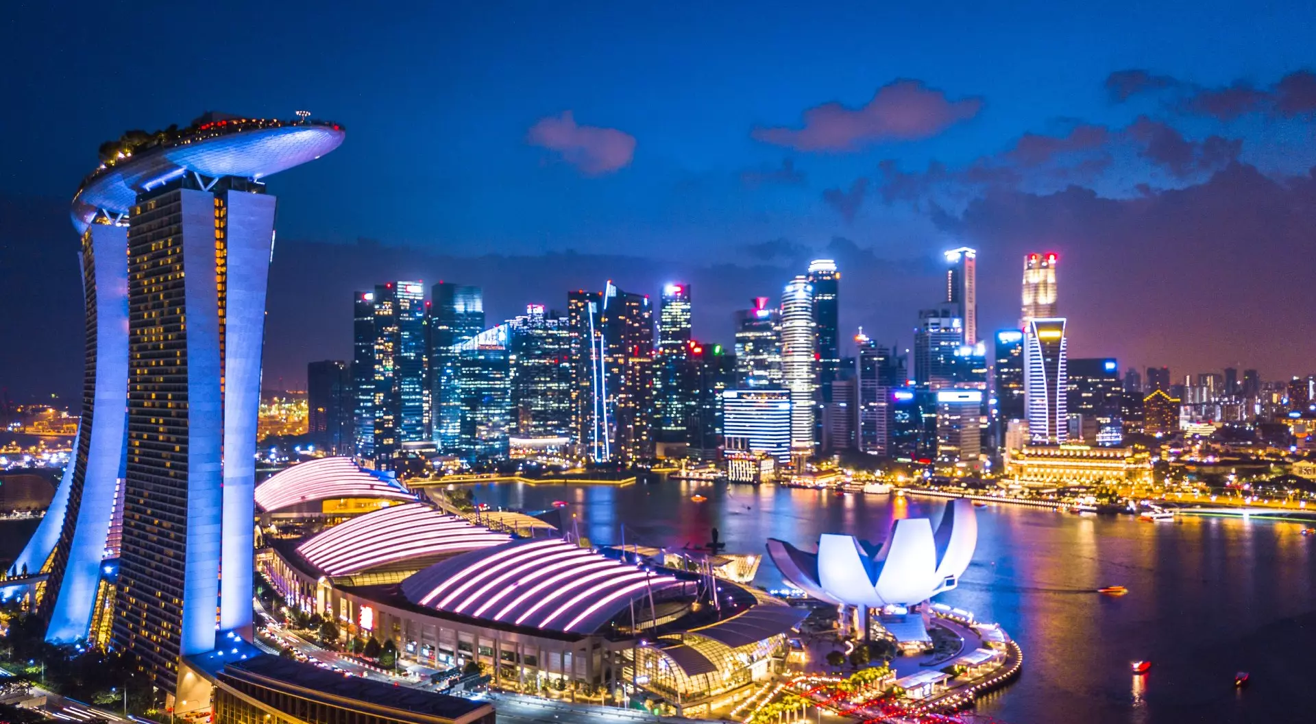 Singapore skyline representing the national push to help small businesses adopt AI